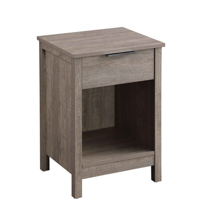 Nightstand with Drawer,End Table With Drawer and Open Shelf,Easy Assemble,Sturdy Side Frames,Metal Handle,Night Stand, Side Table
