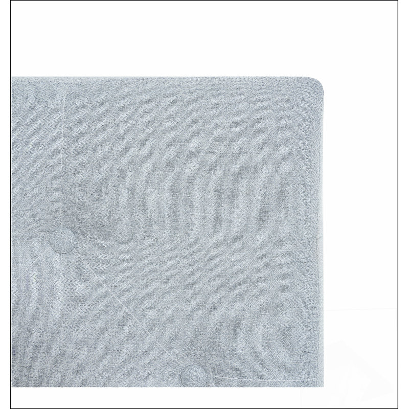Base de lit tapissier grand format avec tête de lit moderne en tissu capitonné, parfaite pour les chambres contemporaines et un sommeil confortable.