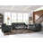 Ibiza 57.87" Round Arm Tufted Back Loveseat-86536468