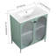 Meuble-lavabo autoportant de 30 po avec lavabo en céramique