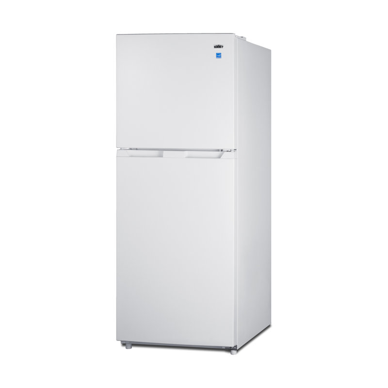 Summit Appliance 24" Wide Top Mount Refrigerator-Freezer with Ice Maker, White