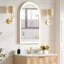 Estartit Aluminum Arch Wall Mirror-335061551