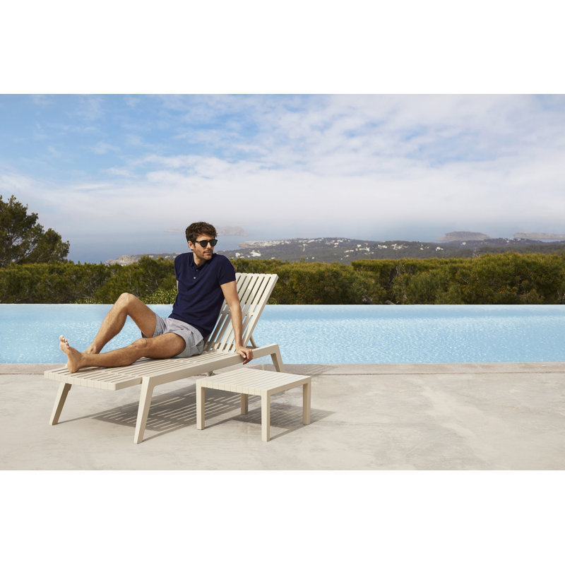 Spritz 76.75" Long Reclining Slat Set, Ecru