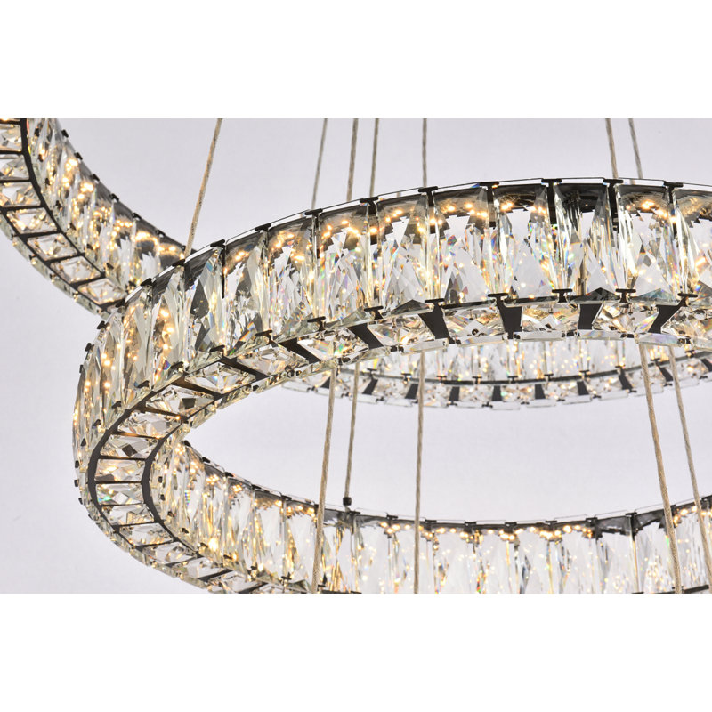 Maart Chandelier, Black, 21" H x 32" W x 32" D
