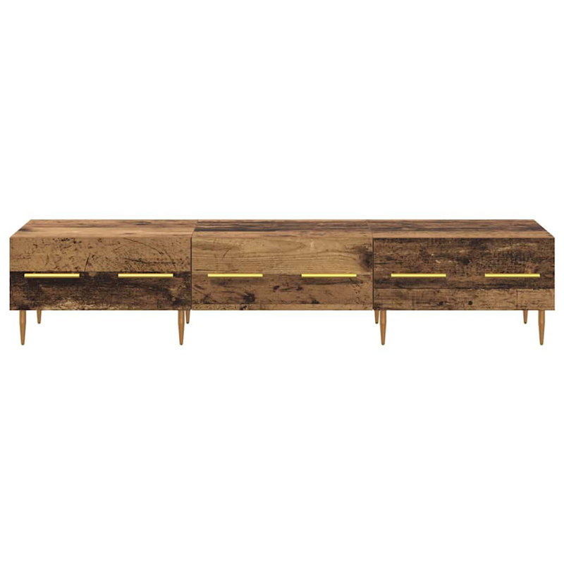 Unfinished TV Stand for TVs up to 70", Old Wood
