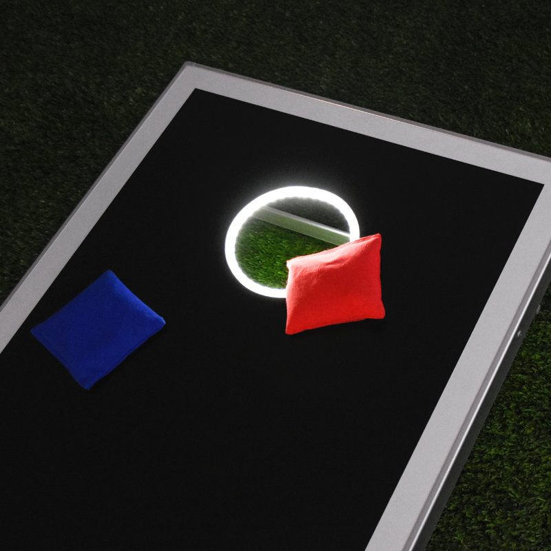 GoSports LED Light Up Cornhole Set, Regulation Size