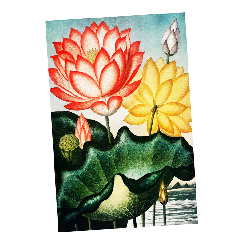 Plants & Flowers Wall Decor on Metal, 20cm H x 15cm W