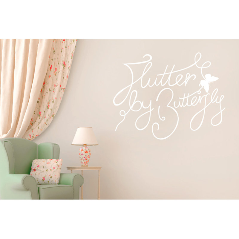 Wall Decal, White, Medium