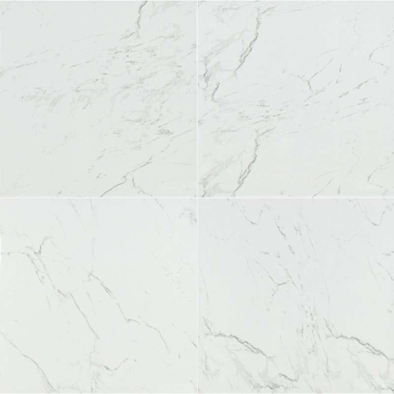 Astoria Isla 24 in. x 24 in. Polished Porcelain Marble Look Floor and Wall Tile