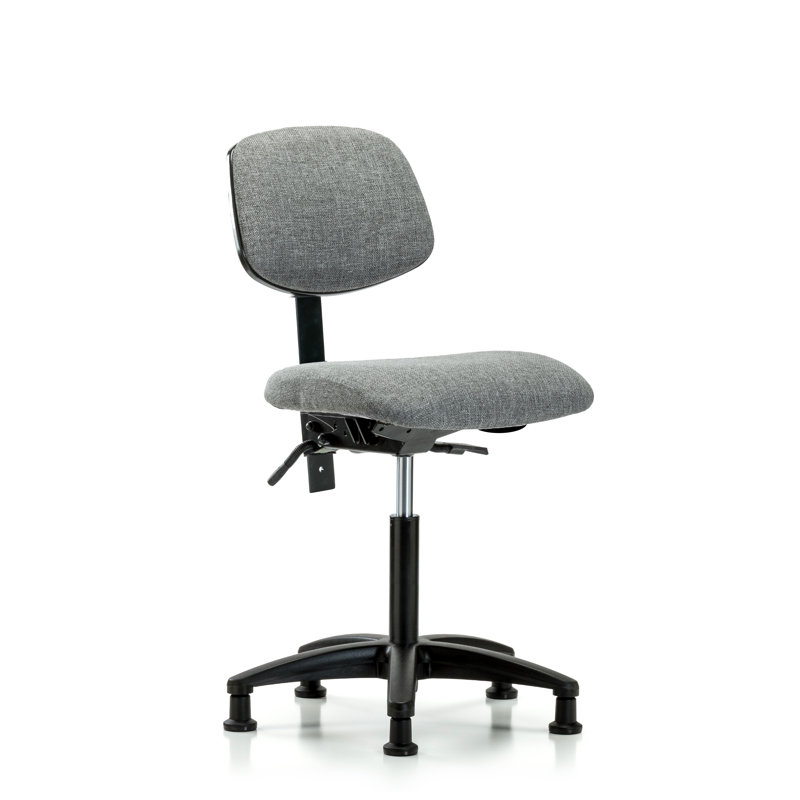 Candice Task Chair, Glides, Gray, Tilt Not Included
