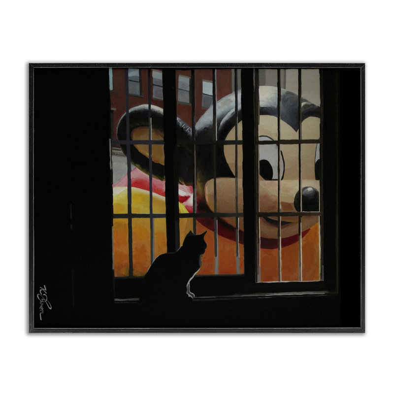 Giclée encadrée, dessin de Keith Thomson, H 11 po x l 14 po, Giclée encadrée noir minuit