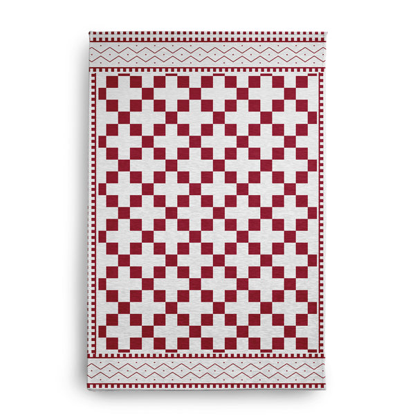 e by design Flatweave Chenille Geometric Rug - Wayfair Canada