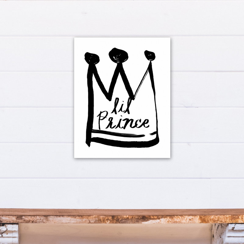 Art sur toile little prince Brewer, Noir, H 20 po x l 16 po x P 1,25 po