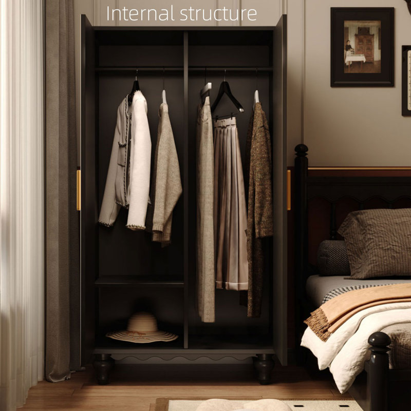 Armoire américaine American Floral, Noir / brun