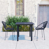 Barcus 2 - Person Patio Dining Set with Square Table