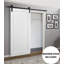 Porte de grange à panneaux Quadro avec trousse de quincaillerie d'installation-50048992-50048989-50038820