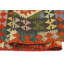 Tapis bleu / rouille en laine noué à la main 6 pi 8 po x 9 pi 8 po Cedorah Southwestern