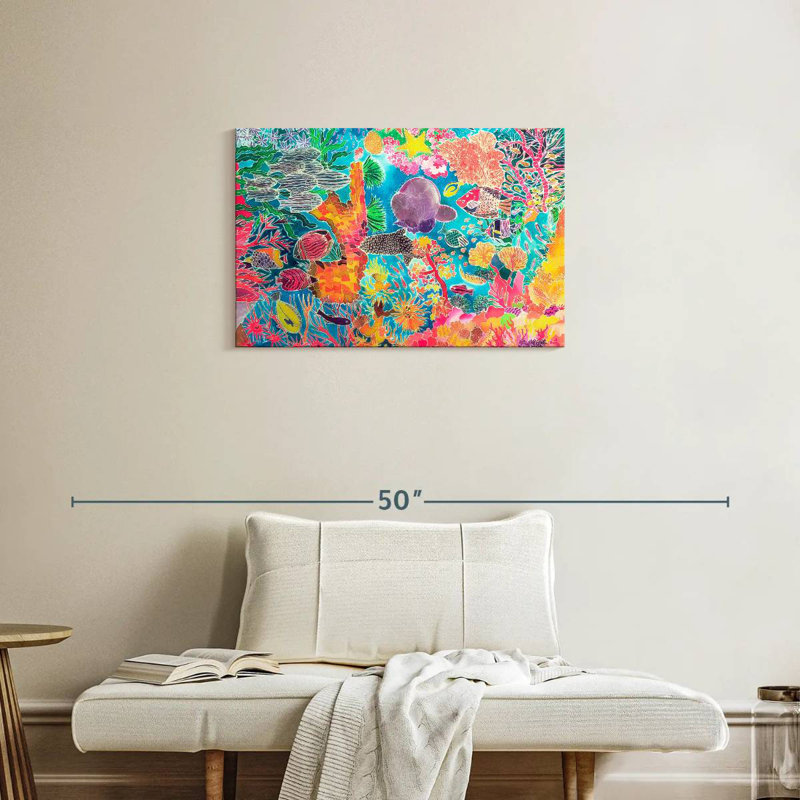 Corail tropical Brampt, H 20 po x l 30 po