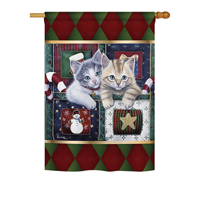 Double Sided Polyester Animal House Flag