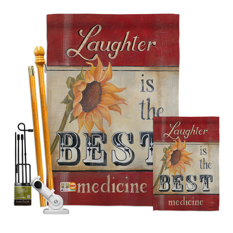 Double Sided 40'' H x 28'' W Polyester Flag Set