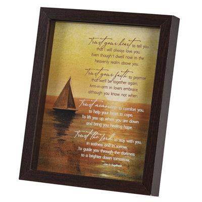Framed Art Trust Your Heart 8x10