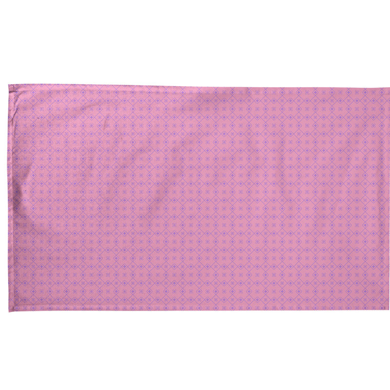 Serviette à thé à motif napperon Mcguigan, Polyester sergé, Rose