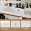 Meuble-lavabo en rotin avec lavabo en céramique-352357393