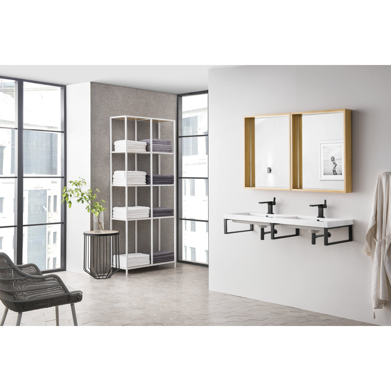 Boston 48'' W Double Vanity, Matte Black