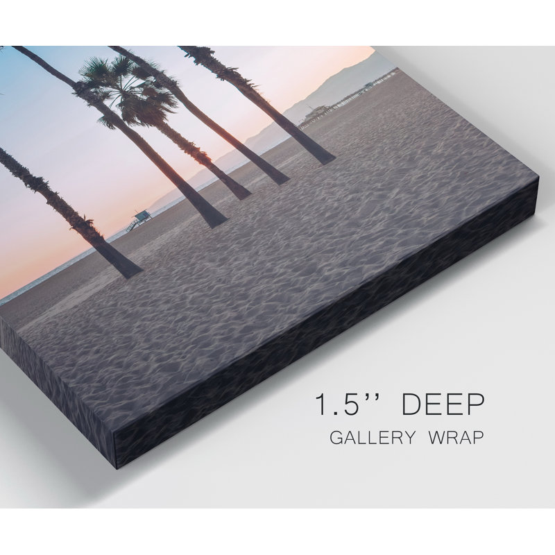 «Santa Monica Palm», reproduction de photo sur toile tendue, H 48 po x l 32 po x P 1 po
