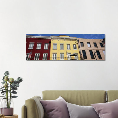Low Angle View of Buildings, French Market, French Quarter, New Orleans, Louisiana, USA 1 Piece Wrapped Canvas Panoramic Wall Art