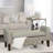 Polyester Upholstered Storage Bench-505318523