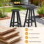 Tabourets de bar pivotants en HDPE avec repose-pieds (ensemble de 2)-1726743276