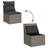 Vidaxl Garden Sofa Set Grey