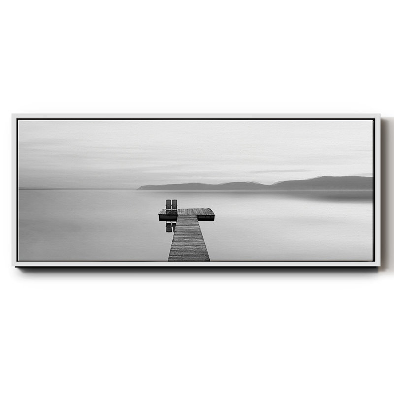 Panneau d'eau noir et blanc, Blanc, H 20 po x l 50 po x P 1,5 po