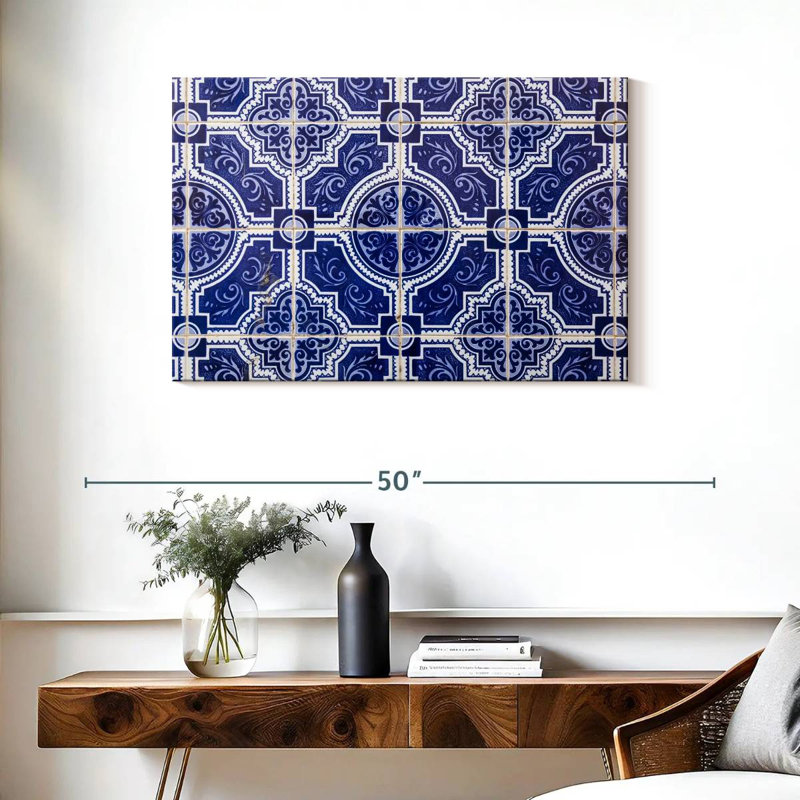 Carreaux de sol bleu Avery Porto, H 24 po x l 36 po