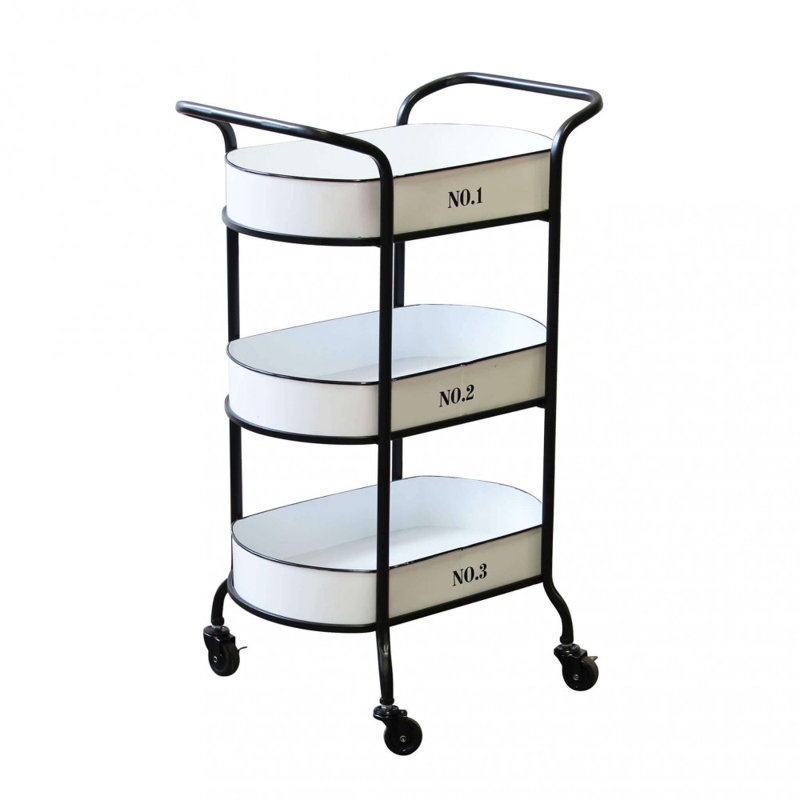 Jorgenson Metal Bar Cart