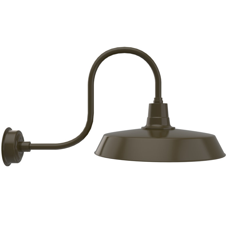 Haleigh LED Wall Light, 9" H x 22" W x 17" D, Mahogany Bronze