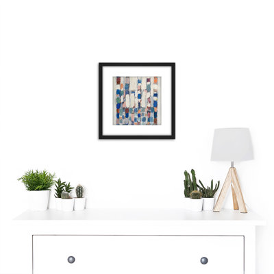 1960 Composition Abstract by Jean-Michel Coulon - Single Picture Frame Painting