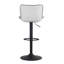 Swivel Upholstered Adjustable Height Counter Stool with Metal Frame-92070193