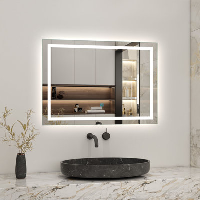 Ivy Bronx Charolet Lighted Wall Mounted Vanity Mirror | Wayfair.co.uk