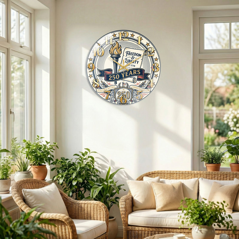 "Freedom Liberty USA" 250th Anniversary Merchandise Modern, 40 x 40 cm (15,7 x 15,7 pouces)