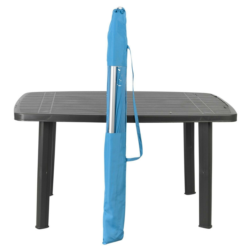 Ajeta 220cm Market Parasol, Blue