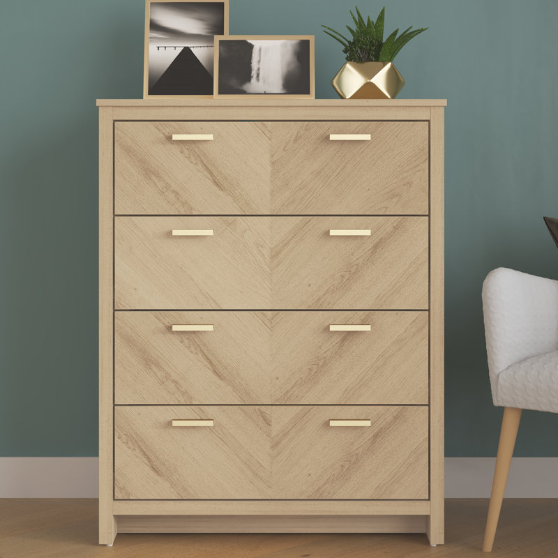 Bonnie 4 Drawer Chest of Drawers, Oslo Oak