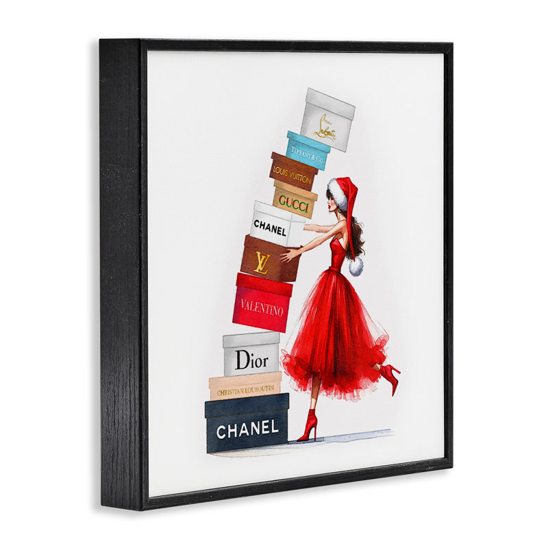 Art de la giclée encadrée par Amanda Greenwood, H 12 po x l 12 po, Giclée encadrée noir minuit