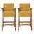 Kyajah Upholstered Counter Stool with Arms-1326382099