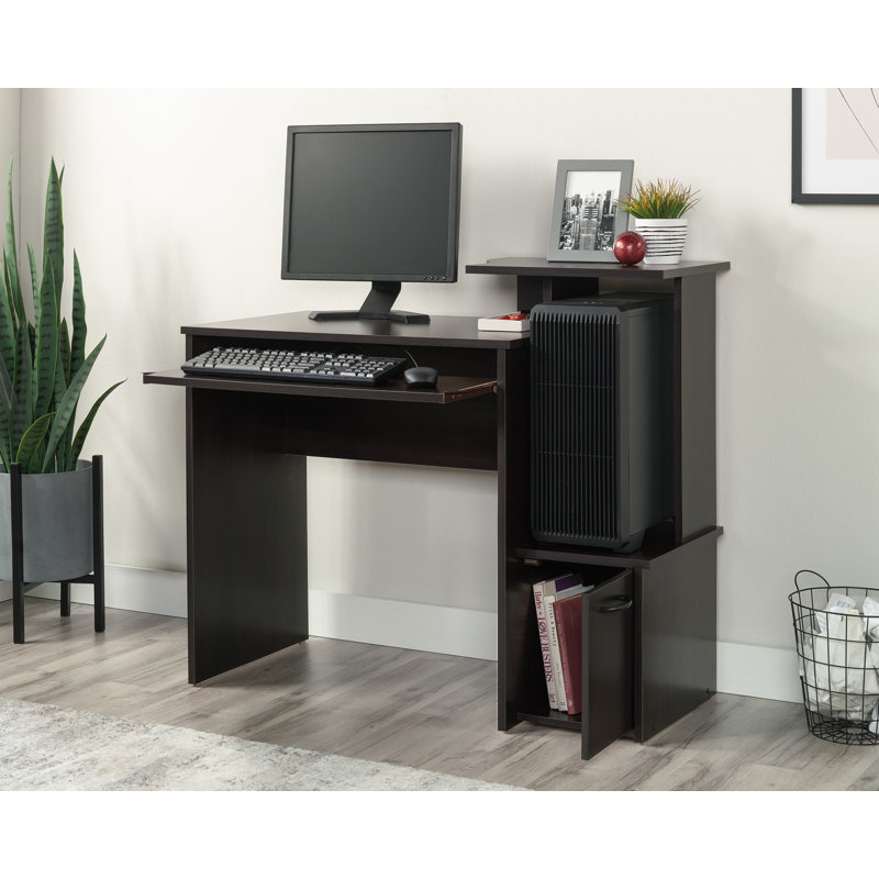 Bureau d'ordinateur à finition cerisier