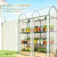 Portable Planters with Storage, 56.3 x 18.1 x 65 in Steel, Modern Home Garden