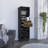 Classic Bar Cabinet, Two Drawers, Twelve Built-in Wine Rack