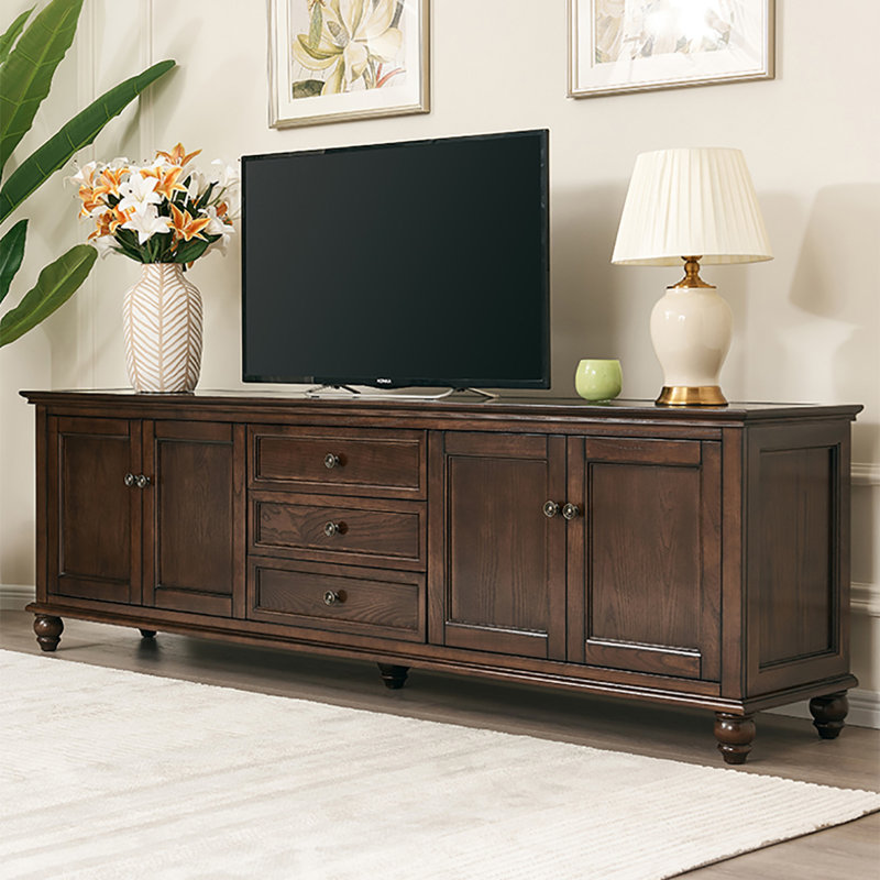 Meuble télé simple American Modern, H 27 po x L 70,9 po x l 17,7 po