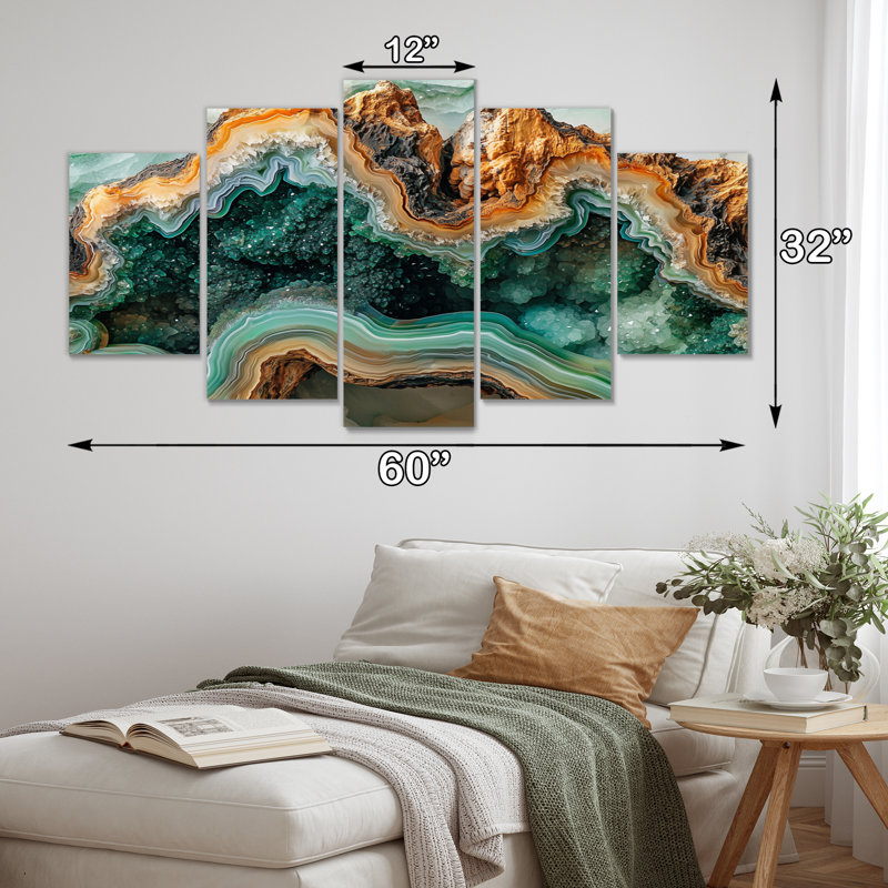 Prana - Agate Wall Art - ensemble d'art mural traditionnel